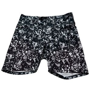 Black and white spotted women’s biker shorts 2xl‎